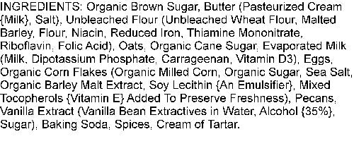 Chewy Oatmeal Praline Cookie Ingredients